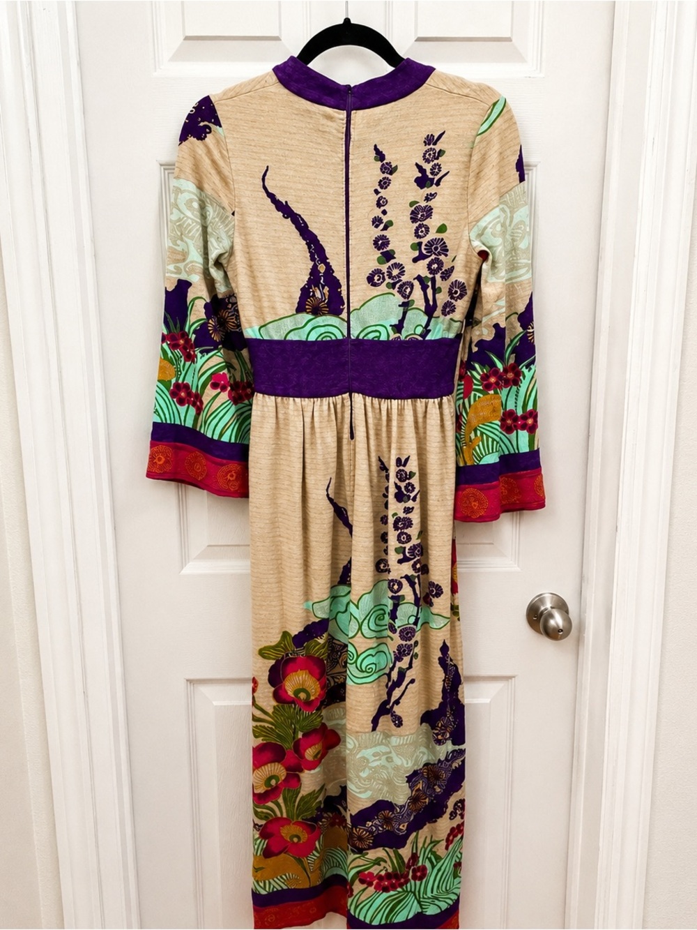 Rare Vintage Highly Collectible 1970’s Goldworm Wool Maxi Dress made in Italy - Picture 3 of 5